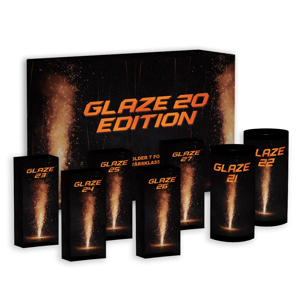 Glaze 20- Fontænesortiment med 7 fontæner