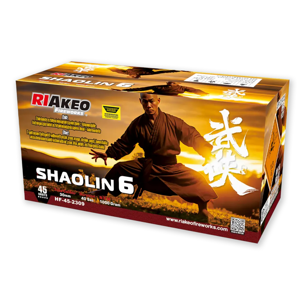 SHAOLIN 6 ► RIAKEO Fireworks - 45 skud / 30 MM