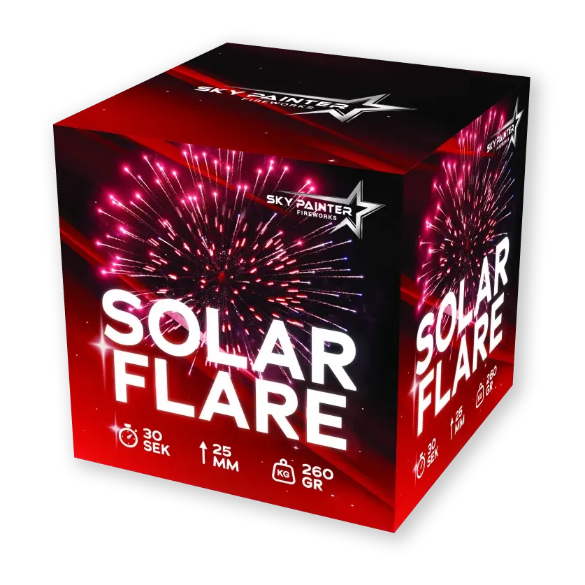 Solar Flare - 25 skud/25 mm - 5 forskellige farverige effekter
